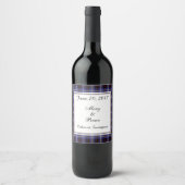 Hill Scottish Wedding Wine Label Wijn Etiket (Voorkant)