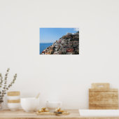Hill Side Town of Positano op de kust van Amalfi, Poster (Keuken)