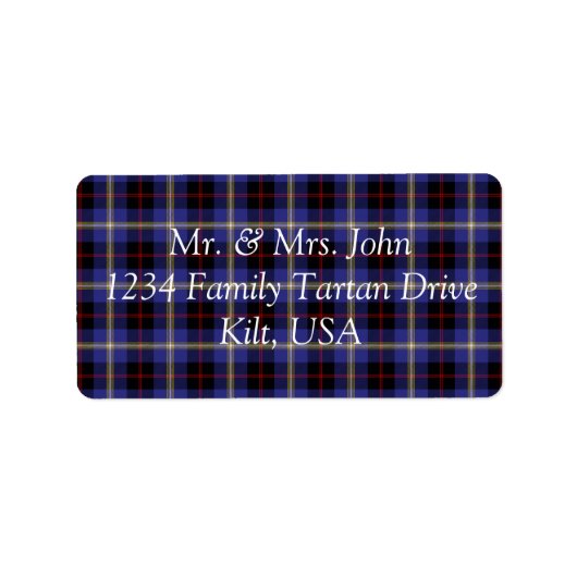 Hill Tartan Label (Voorkant)