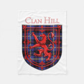 Hill Tartan Scottish Pset Lion Rampant Fleece Deken (Voorkant)