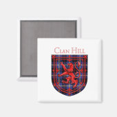 Hill Tartan Scottish Pset Lion Rampant Magneet (Voorkant / Achterkant)