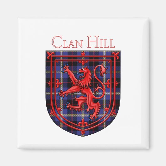 Hill Tartan Scottish Pset Lion Rampant Magneet (Voorkant)