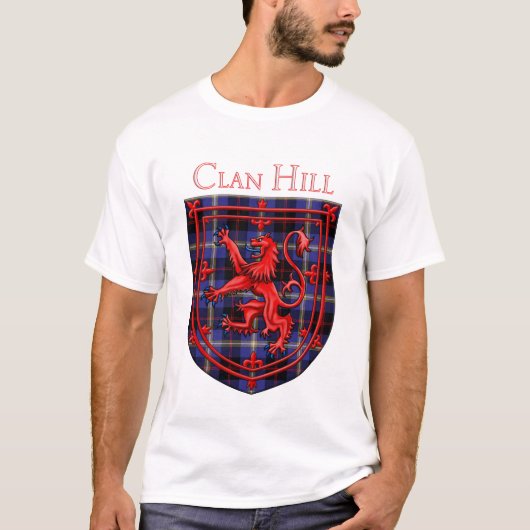 Hill Tartan Scottish Pset Lion Rampant T-shirt (Voorkant)