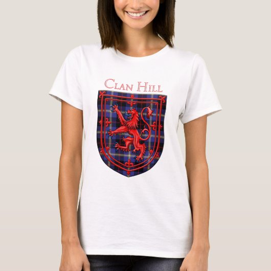 Hill Tartan Scottish Pset Lion Rampant T-shirt (Voorkant)