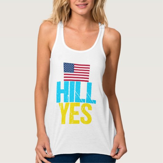 Hill Yes Modern Hillary Clinton Tanktop (Voorkant)