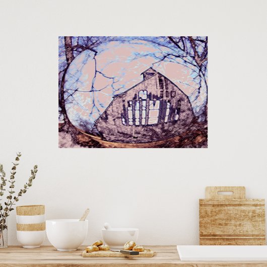 Hillards Barn Poster (Keuken)