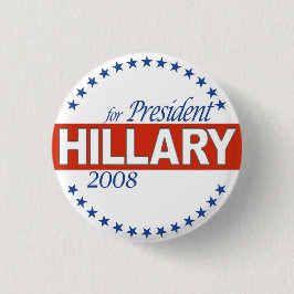 Hillary 2008-Button Ronde Button 3,2 Cm