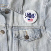 Hillary 2008-Button Ronde Button 5,7 Cm (In situ)