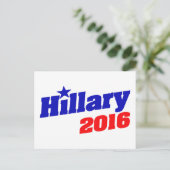 Hillary 2016 briefkaart (Staand voorkant)