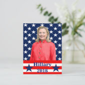 Hillary 2016 briefkaart (Staand voorkant)