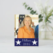 Hillary 2016 briefkaart (Staand voorkant)