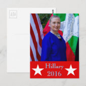 Hillary 2016 briefkaart (Voorkant / Achterkant)
