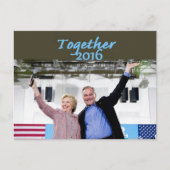 Hillary 2016-Briefkaart Briefkaart (Voorkant)