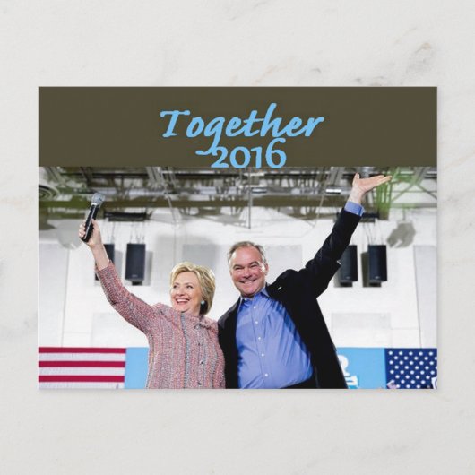 Hillary 2016-Briefkaart Briefkaart (Voorkant)