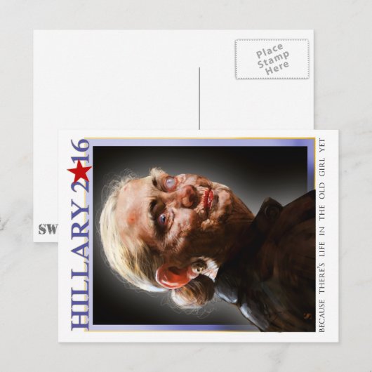 Hillary 2016-briefkaart briefkaart (Voorkant / Achterkant)
