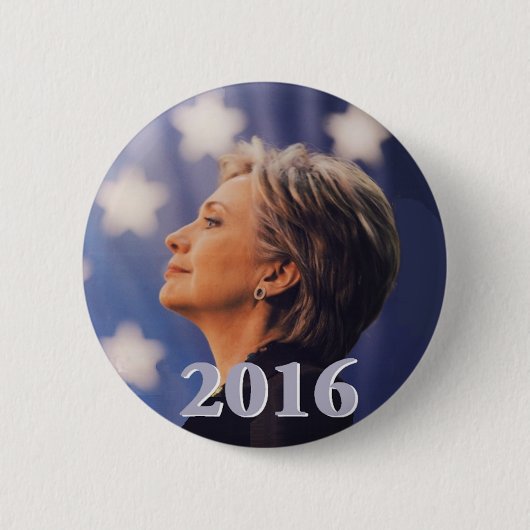 Hillary 2016-Button Ronde Button 5,7 Cm (Voorkant)