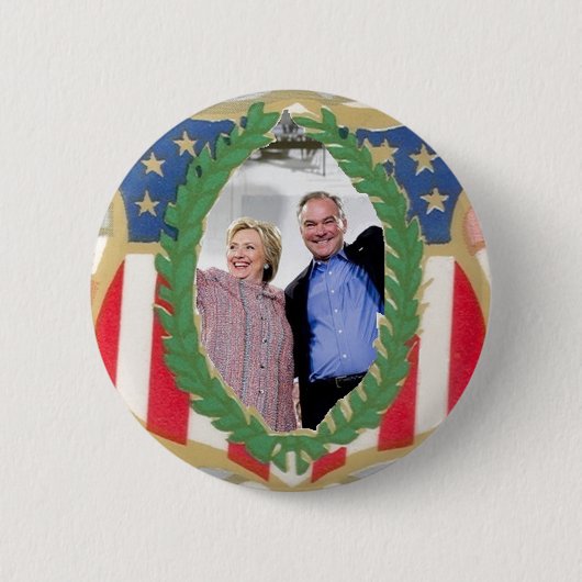 Hillary 2016-Button Ronde Button 5,7 Cm (Voorkant)