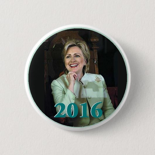 Hillary 2016-Button Ronde Button 5,7 Cm (Voorkant)