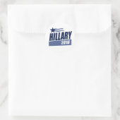 HILLARY 2016 CAMPAGNE BANNER.png Ronde Sticker (Tas)