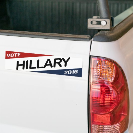 HILLARY 2016 DIAGONAL WEDGE -.png Bumpersticker (Op Truck)