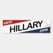 HILLARY 2016 DIAGONAL WEDGE -.png Bumpersticker (Voorkant)