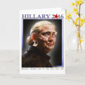 Hillary 2016 greeting card kaart (Gele Bloem)