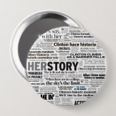 Hillary 2016 Historic Headline Button (Voorkant /achterkant)