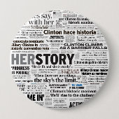 Hillary 2016 Historic Headline Button (Voorkant)