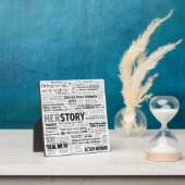 Hillary 2016 Historic Headline Collage Fotoplaat (Insitu)