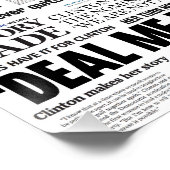 Hillary 2016 Historic Headline Collage Poster (Hoek)