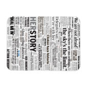 Hillary 2016 historische headline magneet (Horizontaal)