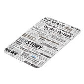 Hillary 2016 historische headline magneet (Linkerzijde)