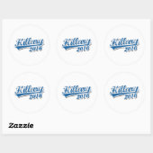 HILLARY 2016 JERSEY OUTLINE.png Ronde Sticker (Vel)