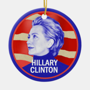 Hillary 2016 keramisch ornament