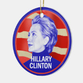 Hillary 2016 keramisch ornament (Links)