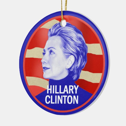 Hillary 2016 keramisch ornament (Links)