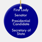 Hillary 2016 keramisch ornament (Achterkant)