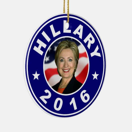 Hillary 2016 keramisch ornament (Rechts)