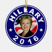 Hillary 2016 keramisch ornament (Voorkant)