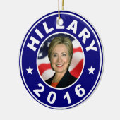 Hillary 2016 keramisch ornament (Links)