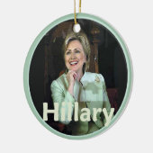 Hillary 2016 keramisch ornament (Links)