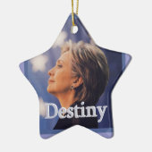 Hillary 2016 keramisch ornament (Links)