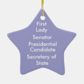 Hillary 2016 keramisch ornament (Achterkant)