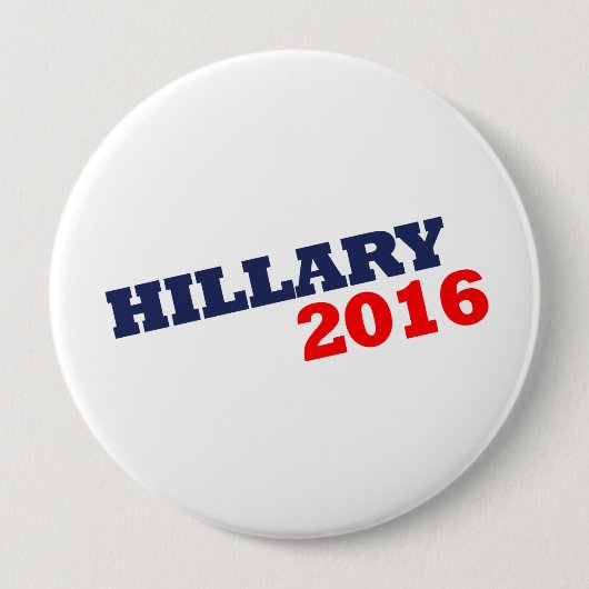 HILLARY 2016 -.png Ronde Button 4,0 Cm (Voorkant)