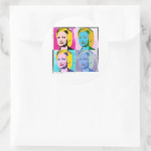 hillary 2016 pop art - - ronde sticker (Tas)