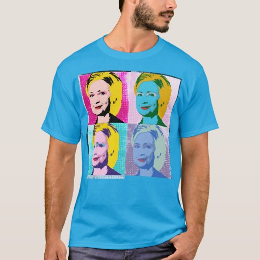 hillary 2016 pop art - - t-shirt (Voorkant)