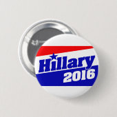 Hillary 2016 ronde button 5,7 cm (Voorkant /achterkant)