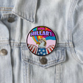 Hillary 2016 ronde button 7,6 cm (In situ)