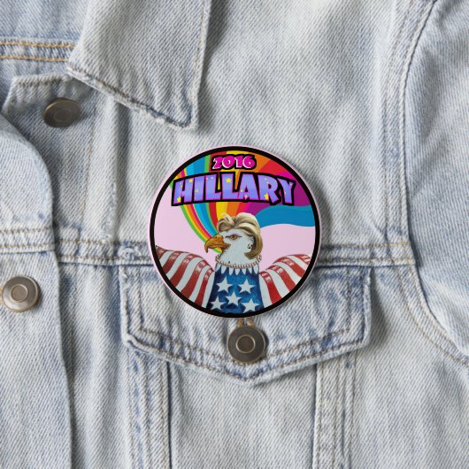 Hillary 2016 ronde button 7,6 cm (In situ)