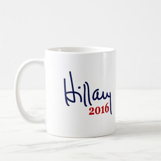 Hillary 2016 Signature Mokken (Links)